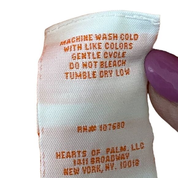 HEART OF PALMS - SUMMERTIME TUNIC - COLOR IS ORANGE / CORAL - SIZE 8 - B8 - Picture 8 of 8